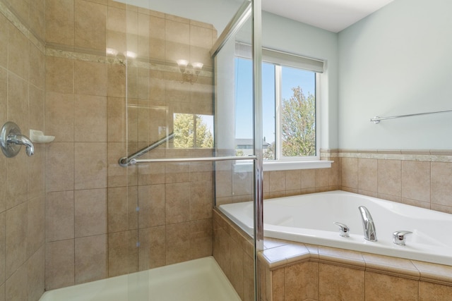 9617 N Northview Ln, Spokane, WA 99208 - bathroom featuring a shower stall and a garden tub