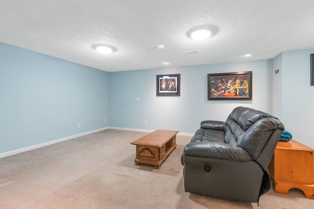 9617 N Northview Ln, Spokane, WA 99208 - living area with light colored carpet and a textured ceiling
