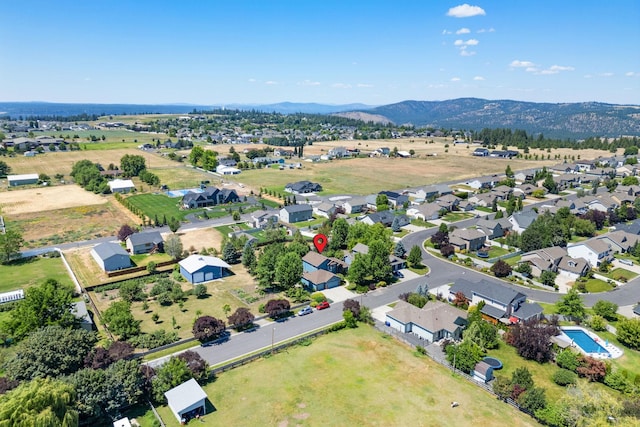 9617 N Northview Ln, Spokane, WA 99208 - aerial view of residential area with a mountain backdrop