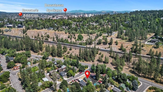 1937 W 15th Ave, Spokane, WA 99224 - aerial view of property's location featuring mountains