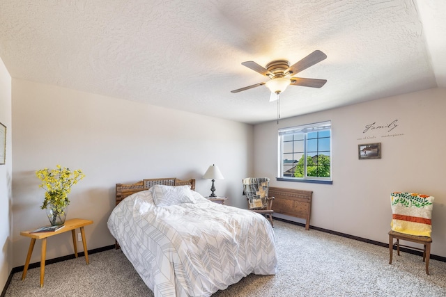 3316 N Coleman St, Post Falls, ID 83854 - carpeted bedroom with a textured ceiling and ceiling fan