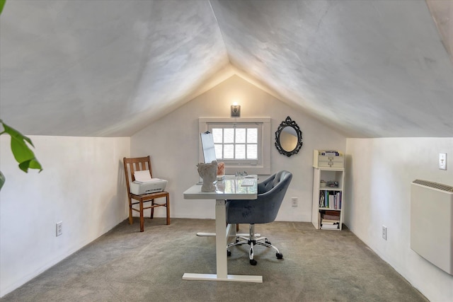 927 W 19th Ave, Spokane, WA 99203 - carpeted office featuring vaulted ceiling and heating unit