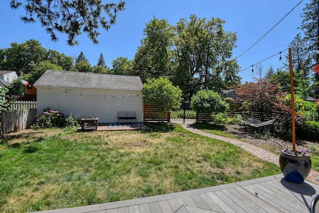 927 W 19th Ave, Spokane, WA 99203 - fenced backyard featuring a wooden deck