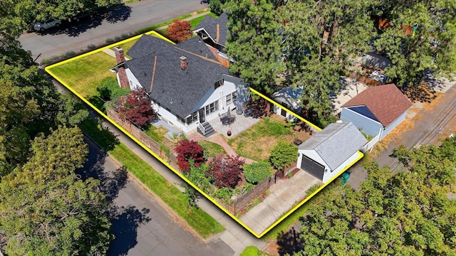 927 W 19th Ave, Spokane, WA 99203 - aerial view of property and surrounding area featuring property boundaries highlighted