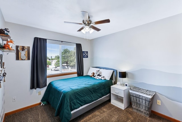 11606 E 8th Ave, Spokane Valley, WA 99206 - carpeted bedroom with baseboards and a ceiling fan