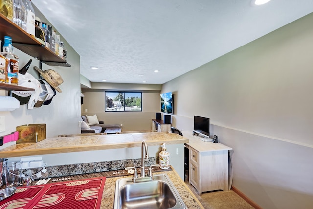 11606 E 8th Ave, Spokane Valley, WA 99206 - kitchen with recessed lighting and carpet flooring