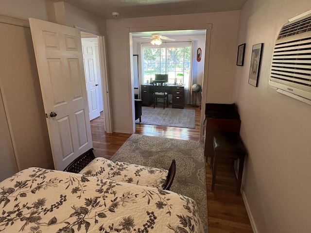 816 S Mamer Rd, Spokane Valley, WA 99216 - bedroom featuring wood finished floors and a desk