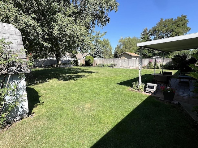 816 S Mamer Rd, Spokane Valley, WA 99216 - fenced backyard with a patio area