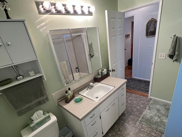 816 S Mamer Rd, Spokane Valley, WA 99216 - full bathroom with vanity and an enclosed shower