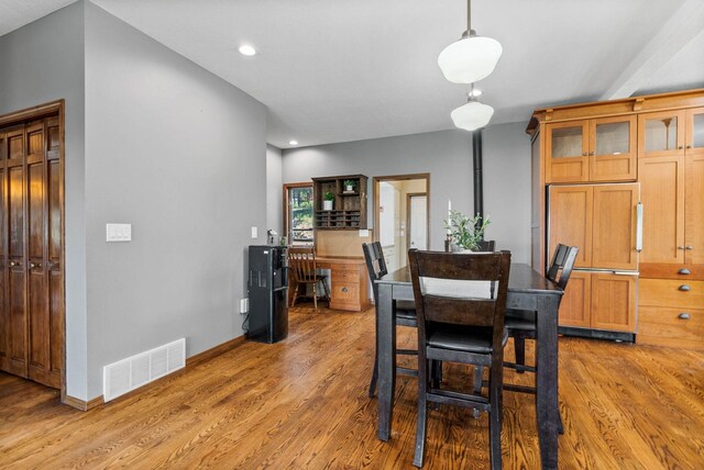 6204 E Custer Ln, Spokane, WA 99223 - dining area with light wood-type flooring and recessed lighting