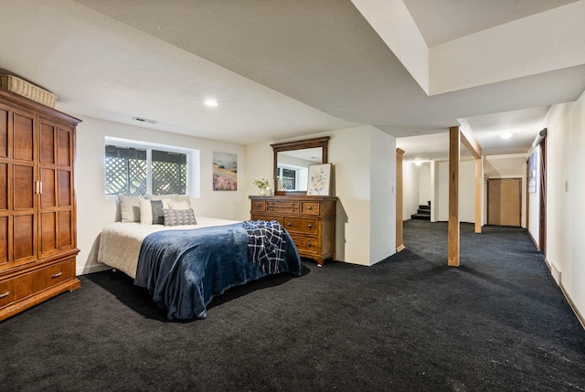 6204 E Custer Ln, Spokane, WA 99223 - bedroom featuring dark carpet
