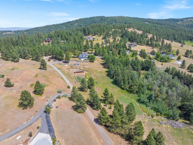 6204 E Custer Ln, Spokane, WA 99223 - aerial view of property and surrounding area with a heavily wooded area