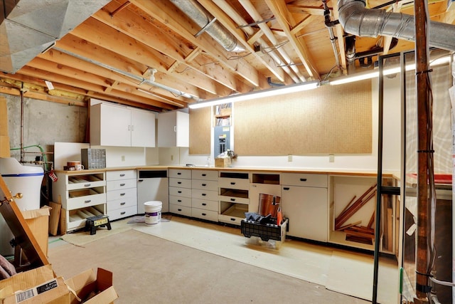8722 E Boardwalk Ln, Spokane, WA 99212 - unfinished basement with a workshop area