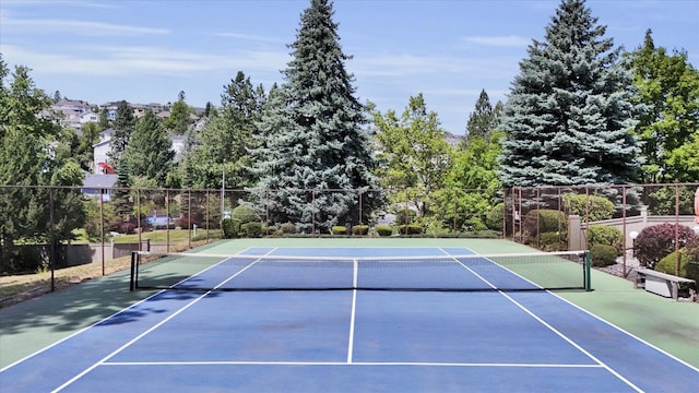 8722 E Boardwalk Ln, Spokane, WA 99212 - view of tennis court featuring community basketball court