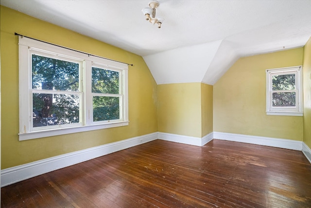1304 W 15th Ave, Spokane, WA 99203 - additional living space featuring plenty of natural light, wood-type flooring, and vaulted ceiling