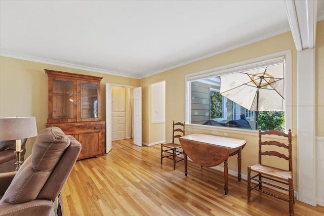 2718 S Hatch St, Spokane, WA 99203 - living area with ornamental molding and light wood-style flooring