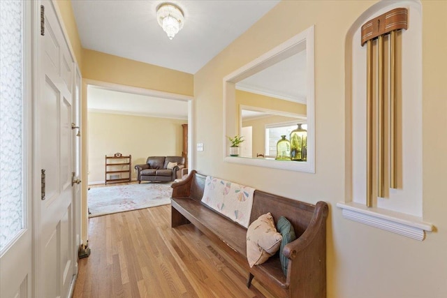 2718 S Hatch St, Spokane, WA 99203 - hall with wood finished floors and crown molding