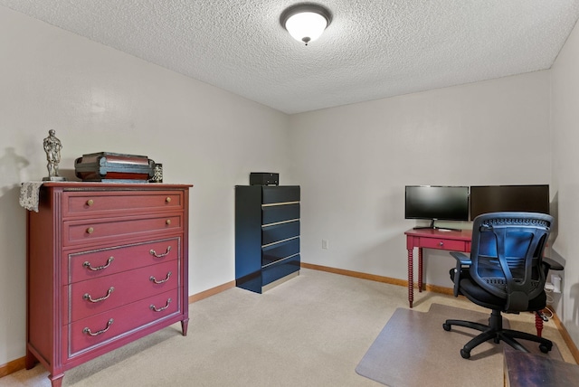 11919 S Player Dr, Spokane, WA 99223 - carpeted office space with a textured ceiling and baseboards
