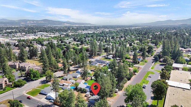10109 E 9th Ave, Spokane Valley, WA 99206 - aerial view of residential area featuring a mountainous background
