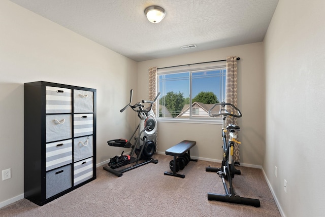 1115 S Mcmillan Rd, Spokane Valley, WA 99016 - workout area with carpet flooring and a textured ceiling