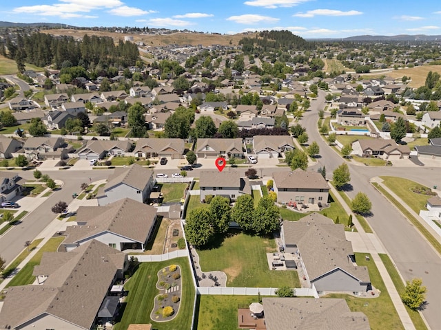 1115 S Mcmillan Rd, Spokane Valley, WA 99016 - aerial view of property's location with nearby suburban area and mountains