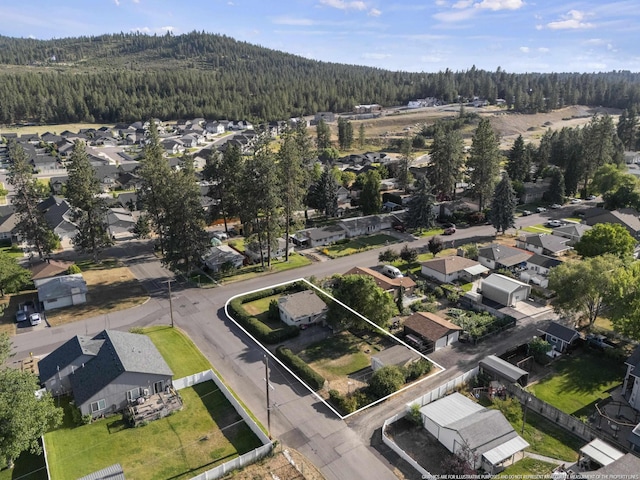 7225 E 11th Ave, Spokane, WA 99212 - aerial view of property and surrounding area featuring property boundaries highlighted and nearby suburban area