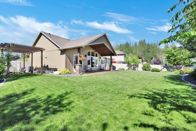 202 E Alexa Ct, Spokane, WA 99208 - back of house featuring a pergola, a patio, and a fenced backyard