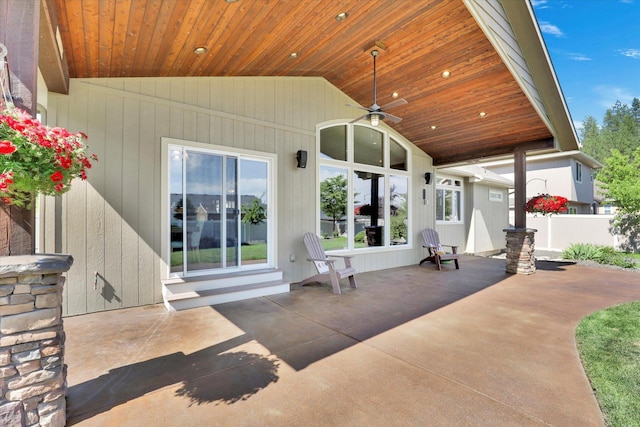 202 E Alexa Ct, Spokane, WA 99208 - view of patio featuring a ceiling fan
