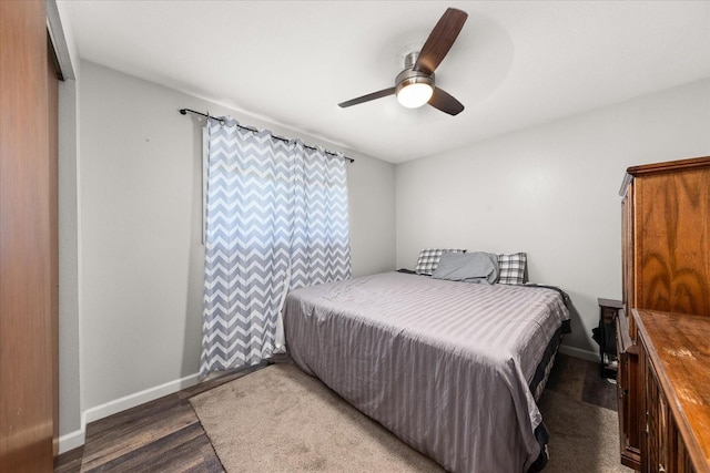 14020 S Sharp Ave, Spokane Valley, WA 99216 - bedroom featuring wood finished floors and ceiling fan