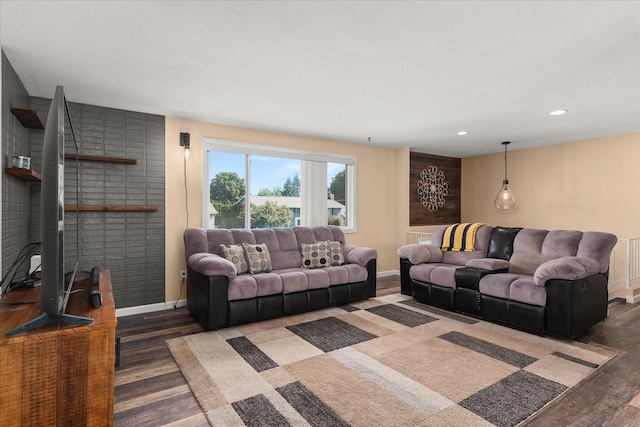 14020 S Sharp Ave, Spokane Valley, WA 99216 - living area with wood finished floors and recessed lighting