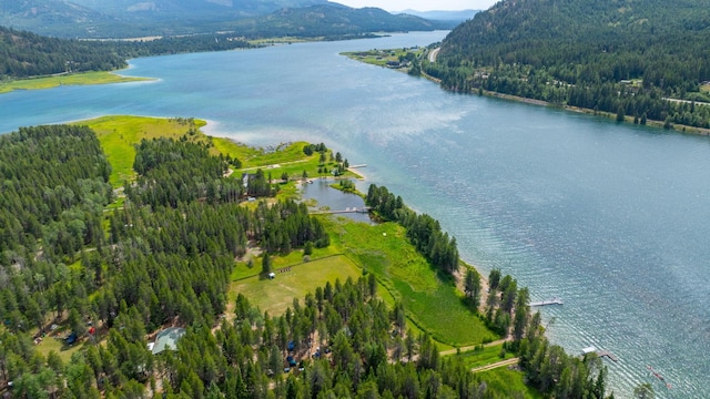 9801 Lakeshore Dr, Sagle, ID 83860 - aerial view of a water and mountain view