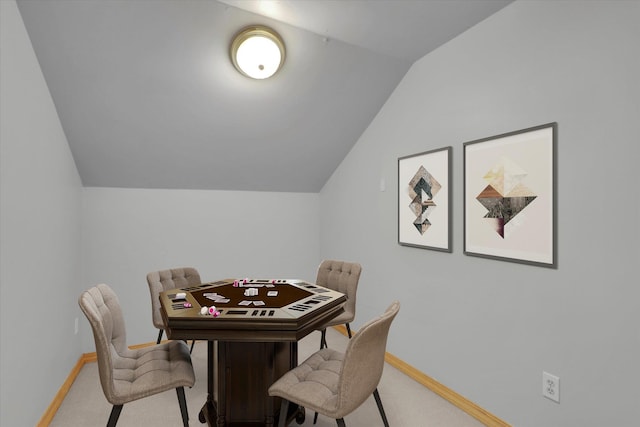 2714 E 11th Ave, Spokane, WA 99202 - carpeted dining room with lofted ceiling and baseboards