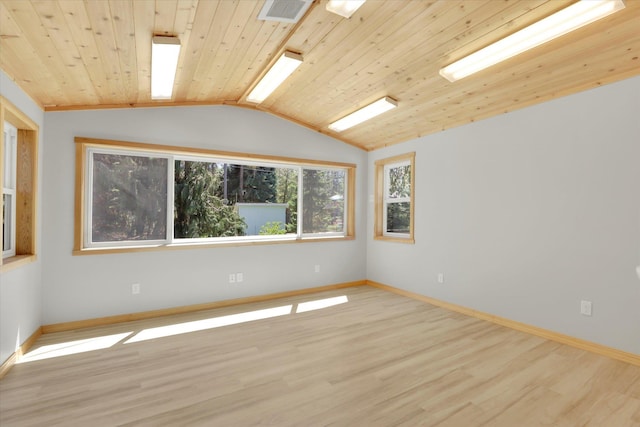 2714 E 11th Ave, Spokane, WA 99202 - unfurnished room featuring wood finished floors, vaulted ceiling, and wood ceiling
