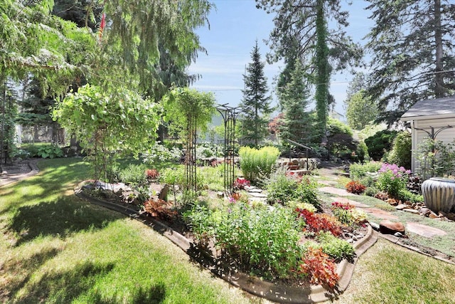 2714 E 11th Ave, Spokane, WA 99202 - view of grassy yard with a vegetable garden
