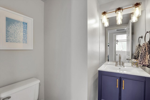 4116 S S Tenfel Ln, Spokane, WA 99223 - half bathroom with toilet and vanity