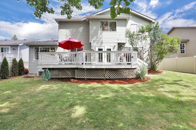 4116 S S Tenfel Ln, Spokane, WA 99223 - back of house with a wooden deck