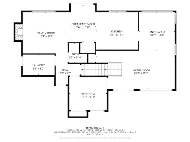 4116 S S Tenfel Ln, Spokane, WA 99223 - view of floor plan / room layout