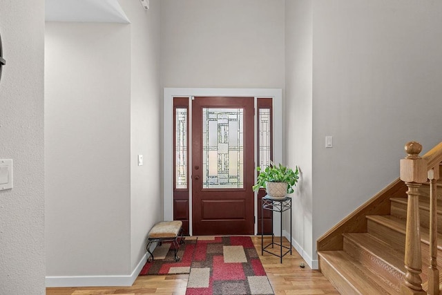 3929 S Best Ct, Veradale, WA 99037 - entryway featuring light wood-style flooring and stairway