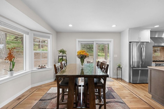 3929 S Best Ct, Veradale, WA 99037 - dining space with light wood finished floors and recessed lighting