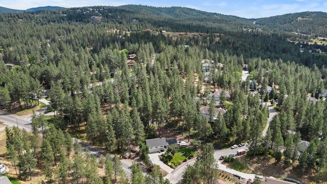3929 S Best Ct, Veradale, WA 99037 - aerial view of property's location featuring a heavily wooded area and mountains