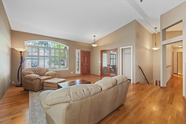 4211 S Greystone Ln Unit 4211, Spokane, WA 99223 - living room featuring light wood-style floors and high vaulted ceiling