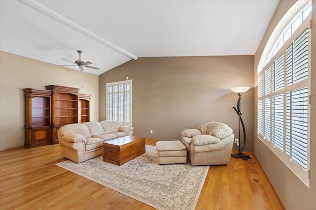 4211 S Greystone Ln Unit 4211, Spokane, WA 99223 - living room featuring plenty of natural light, ceiling fan, and light wood finished floors