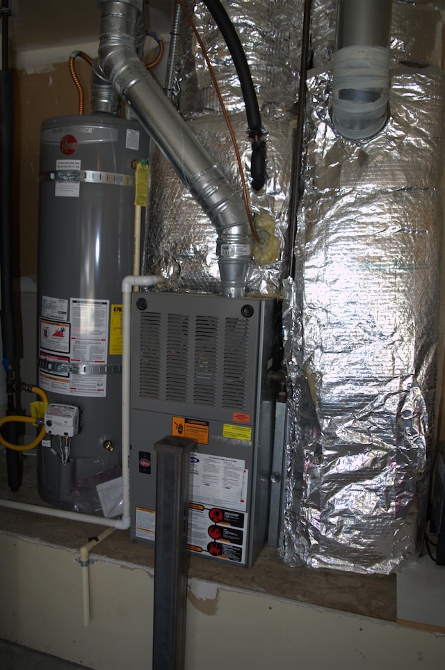 1636 E Vanetta Ln, Spokane, WA 99217 - utility room featuring strapped water heater