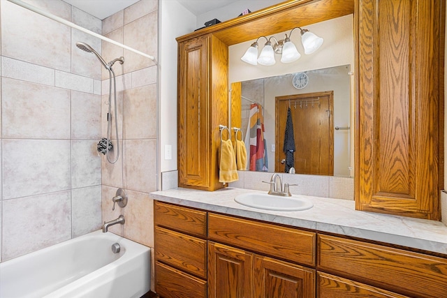5003 N Normandie St, Spokane, WA 99205 - full bath featuring vanity and washtub / shower combination