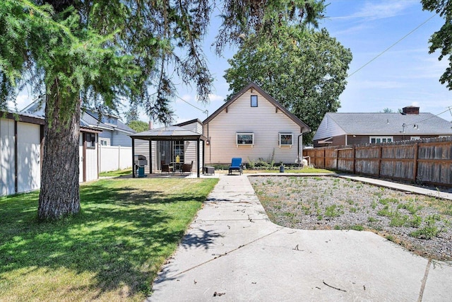 5003 N Normandie St, Spokane, WA 99205 - back of house with a gazebo, a fenced backyard, and a patio area