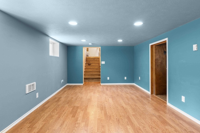 5218 E Commerce Ave, Spokane, WA 99212 - empty room with stairway, light wood finished floors, and recessed lighting