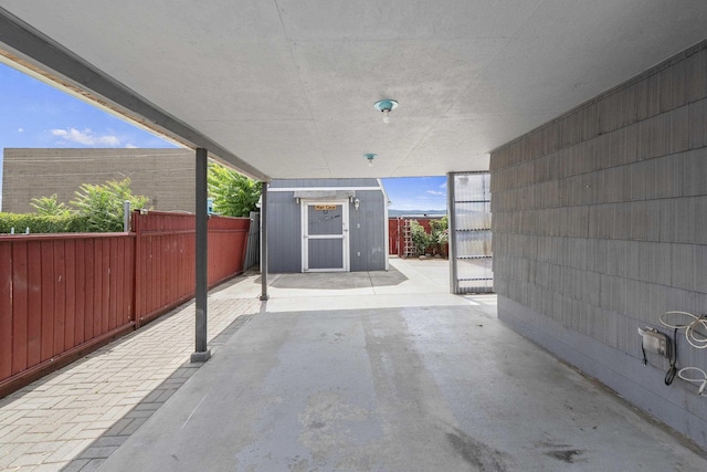 5218 E Commerce Ave, Spokane, WA 99212 - view of patio / terrace with a storage shed