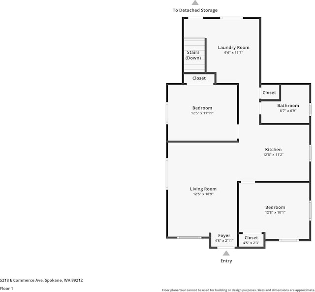 5218 E Commerce Ave, Spokane, WA 99212 - view of floor plan / room layout