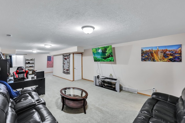 5885 Sandy Court Way, Nine Mile Falls, WA 99026 - living room with carpet and a textured ceiling