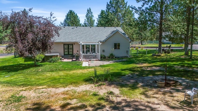 5885 Sandy Court Way, Nine Mile Falls, WA 99026 - back of property featuring french doors and a patio
